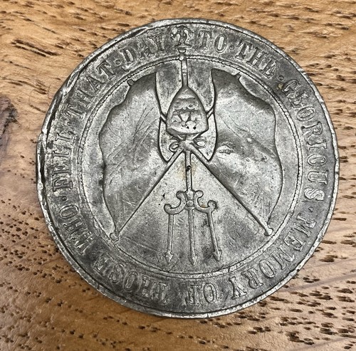 Ww1 commemorative medallion - ww1,